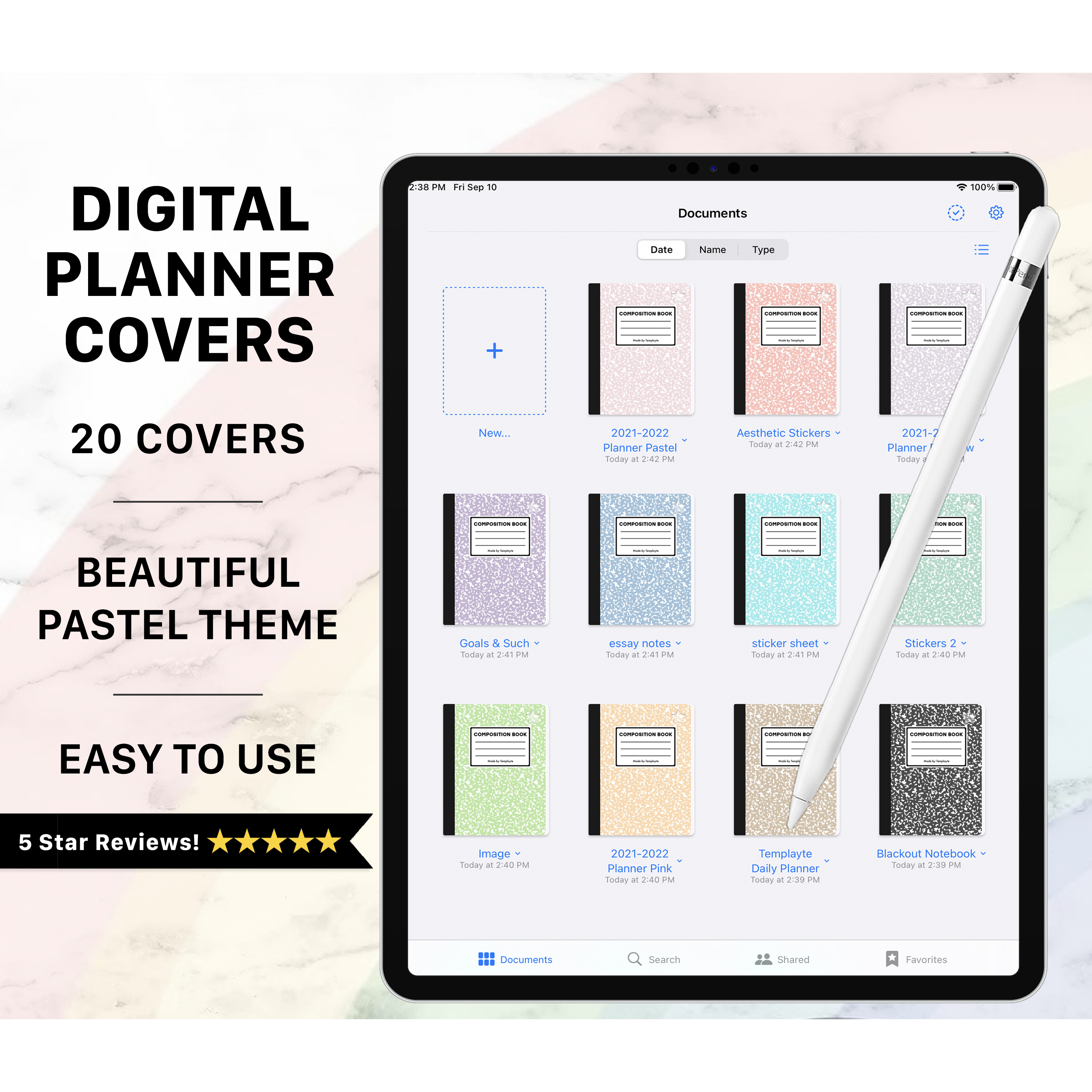 GoodNotes Covers - Composition Theme