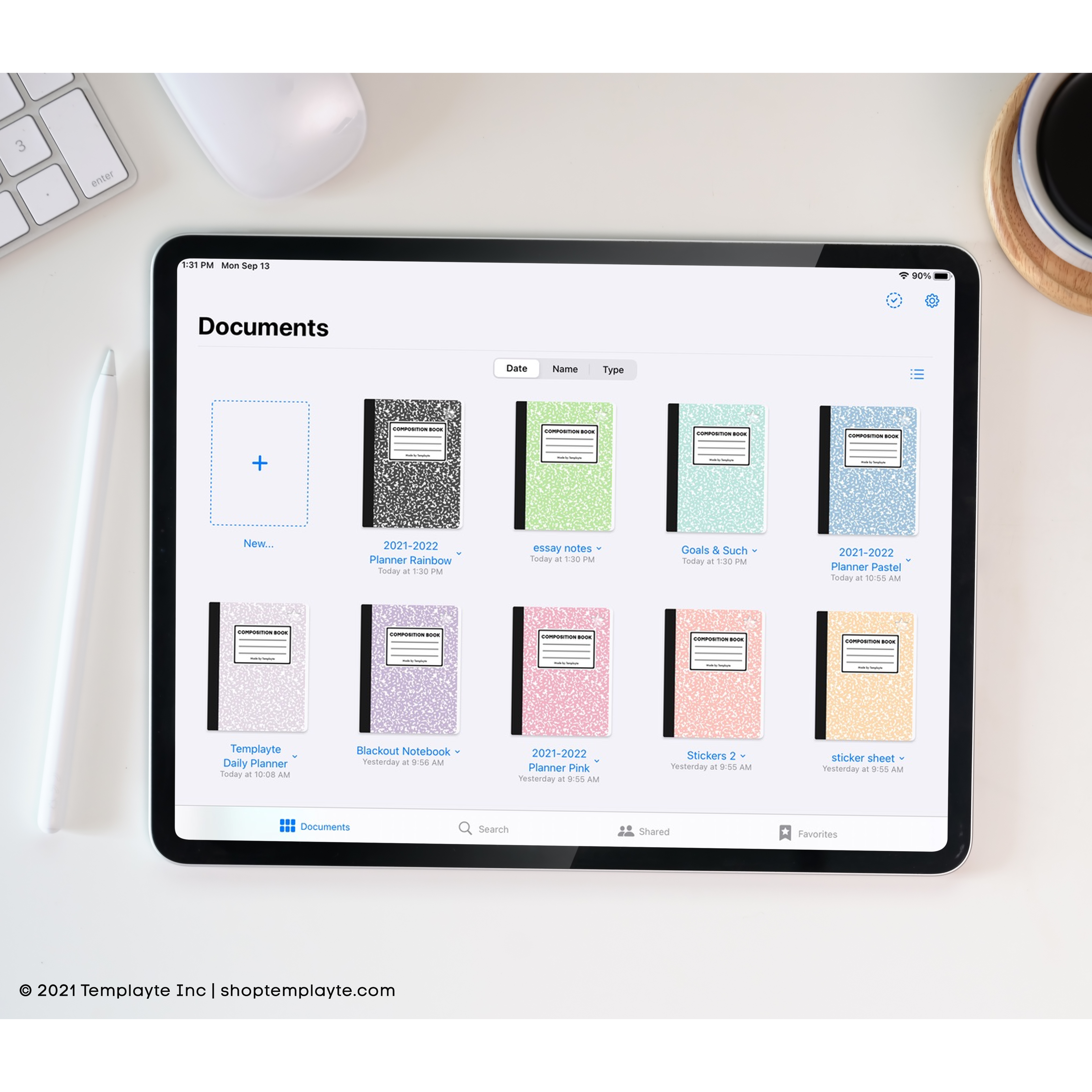 GoodNotes Covers - Composition Theme