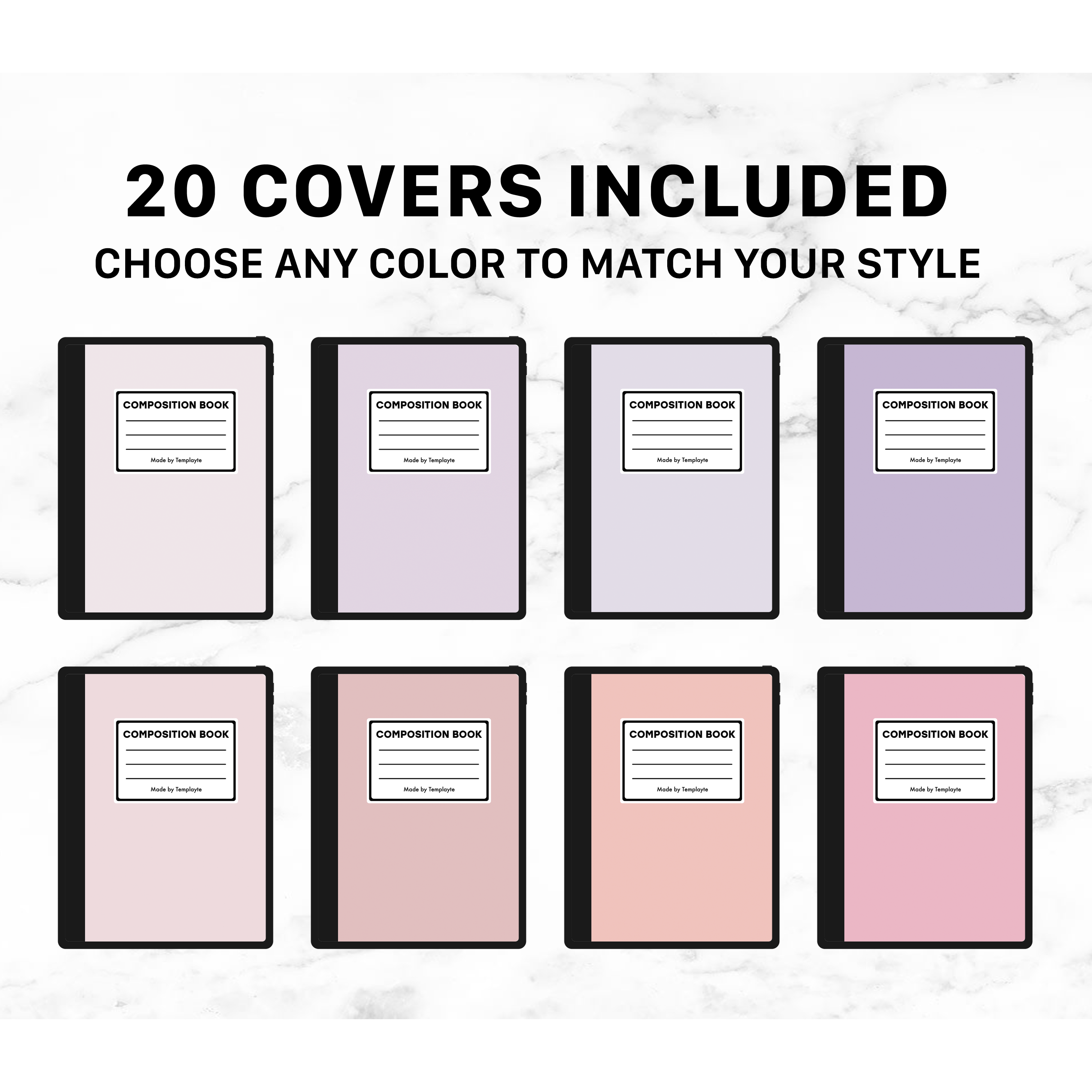 GoodNotes Covers - Solid Pastel Theme