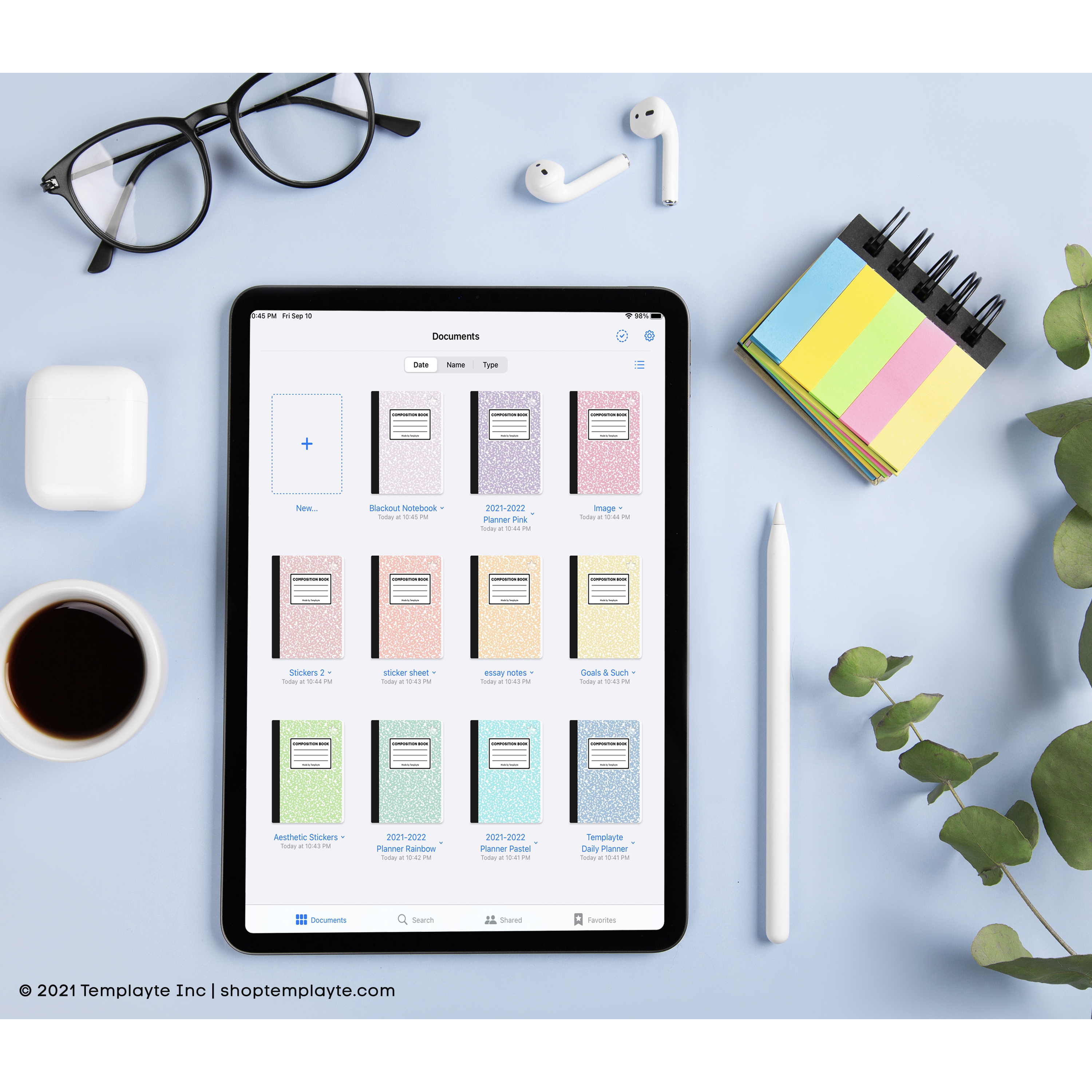 GoodNotes Covers - Composition Theme