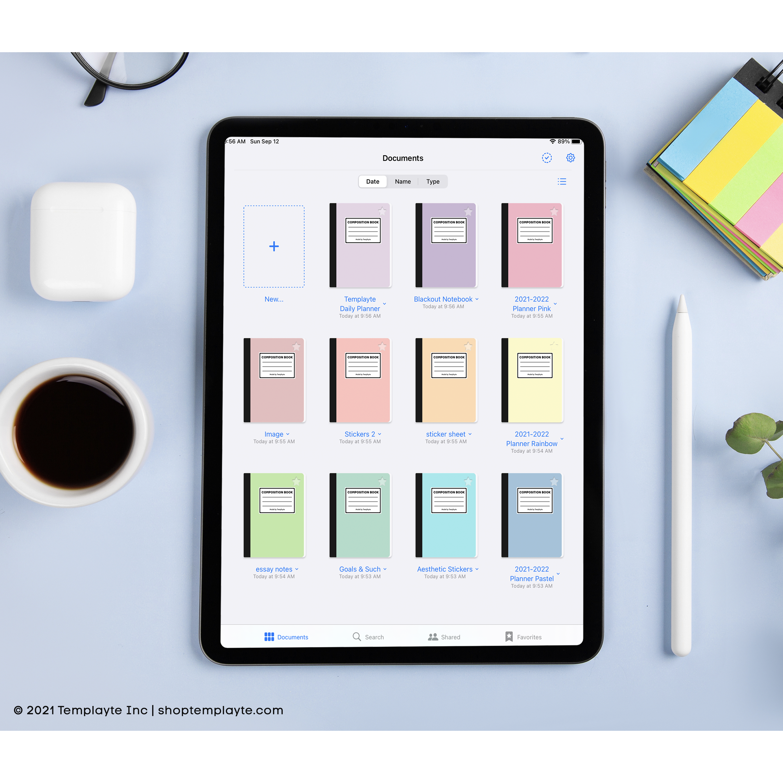 GoodNotes Covers - Solid Pastel Theme