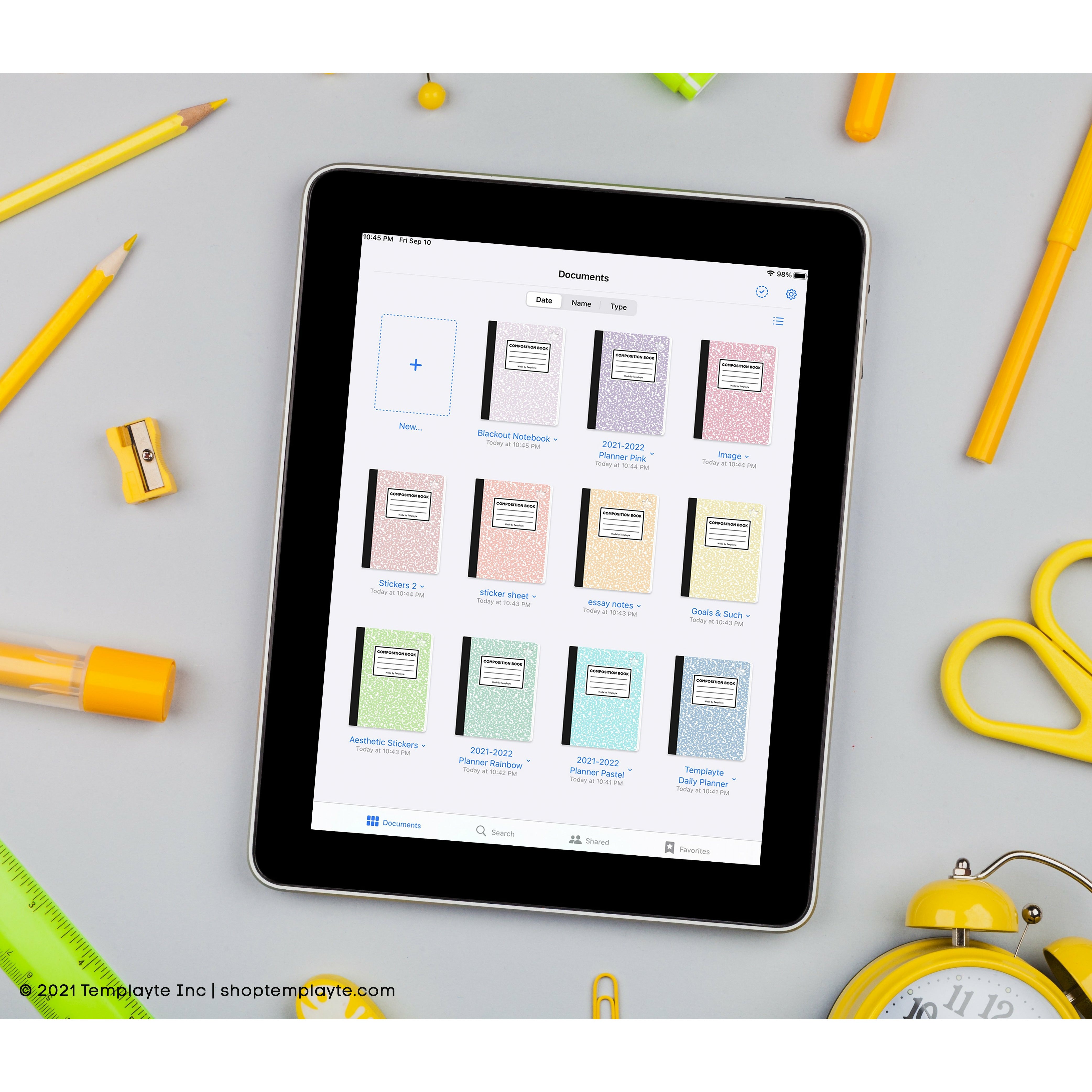 GoodNotes Covers - Composition Theme